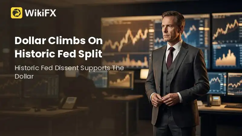 Dollar Climbs On Historic Fed Split