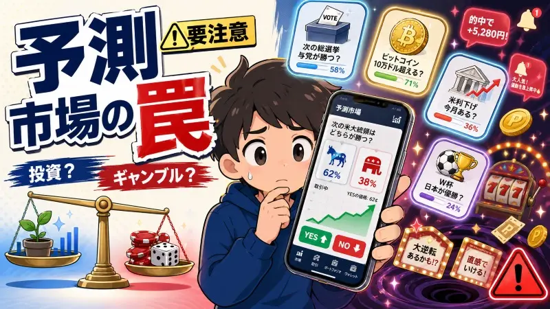 その予想、本当に投資？予測市場にハマる人の危ない心理