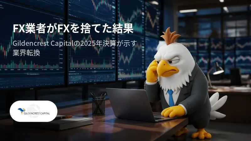 FX業者がFXを捨てた結果　Gildencrest Capitalの2025年決算が示す業界転換