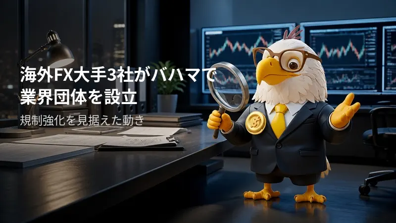 海外FX大手3社がバハマで業界団体を設立、規制強化を見据えた動き