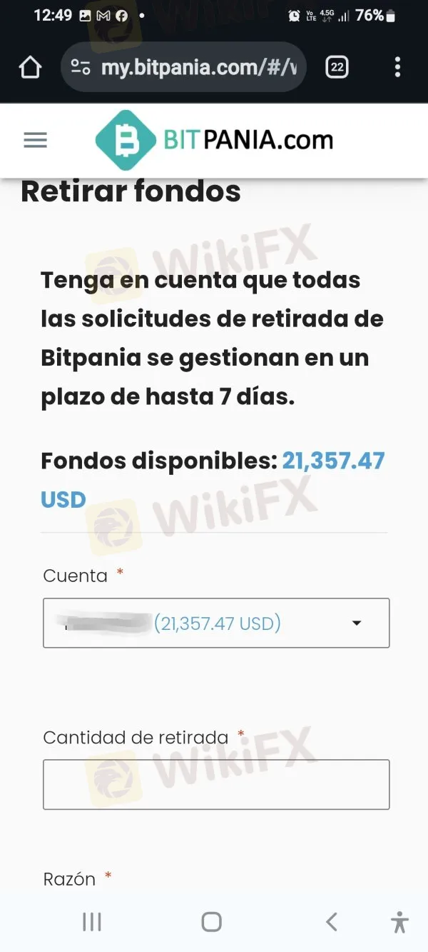 Estafa BitPania