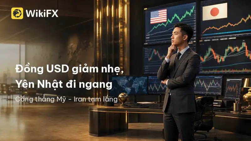 Đồng USD giảm nhẹ khi căng thẳng Mỹ - Iran tạm lắng, Yên Nhật đi ngang sau dữ liệu GDP