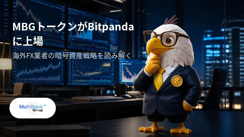MultiBankのMBGトークンがBitpandaで取扱開始 海外FX業者の暗号資産展開と投資リスクに注意