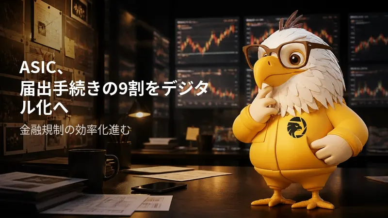 ASIC、届出手続きの9割をデジタル化へ 金融規制の効率化進む