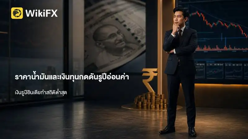 ราคาน้ำมันและเงินทุนไหลออกกดดันค่าเงินรูปีทำสถิติอ่อนค่าใหม่