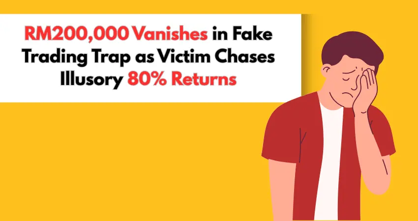 RM200,000 Vanishes in Fake Trading Trap as Victim Chases Illusory 80% Returns