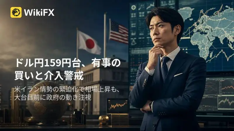 ドル円159円台前半