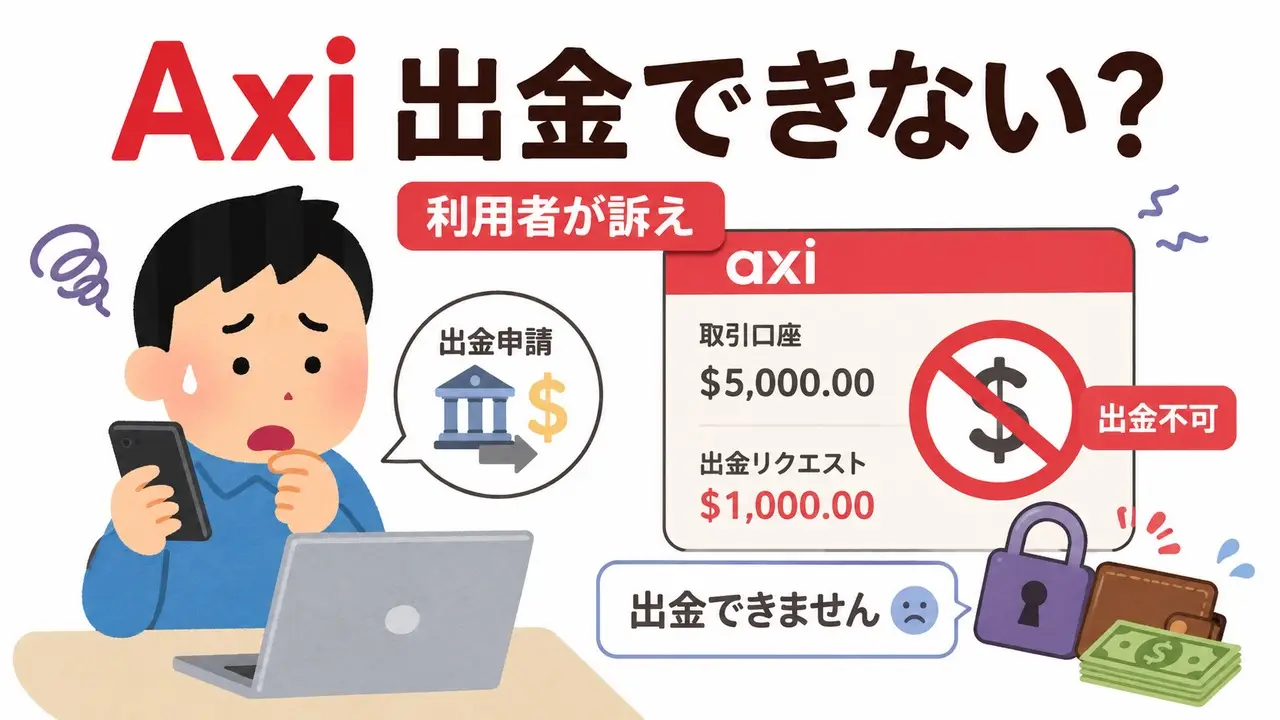Axiで出金拒否の訴え 10万ドル超の出金申請が停止か