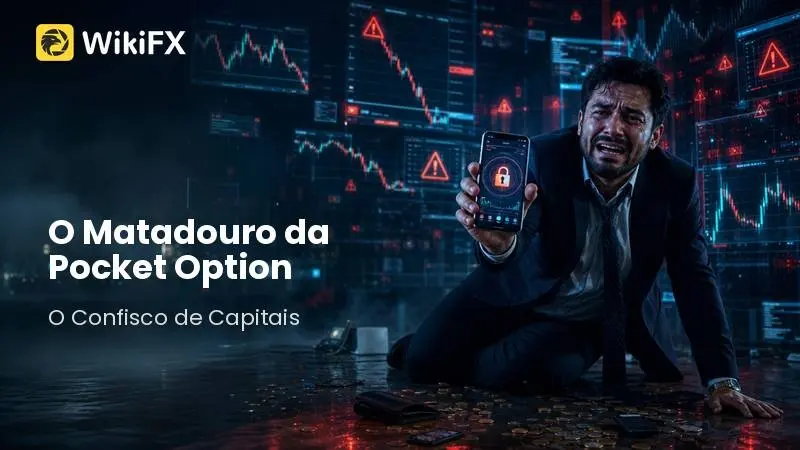 A Máscara Caiu: O Matadouro Financeiro da Pocket Option e o Confisco de Capitais