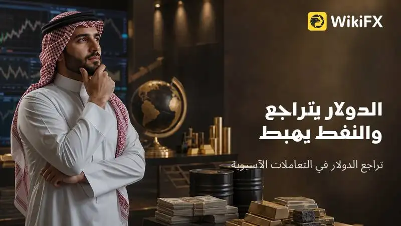 الدولار يتراجع والنفط يهبط