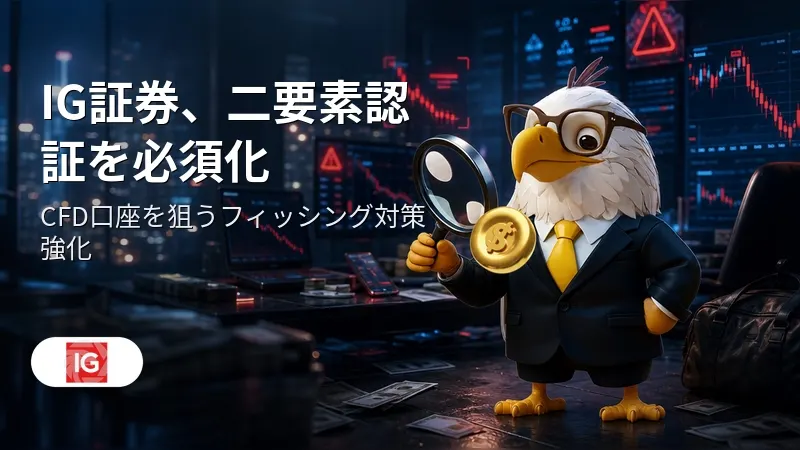 IG証券、二要素認証を必須化 CFD口座を狙うフィッシング対策強化