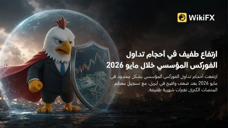 ارتفاع طفيف في أحجام تداول الفوركس المؤسسي خلال مايو 2026