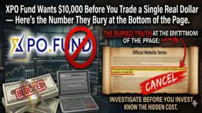 XPO Fund Wants $10,000 Before You Trade a Single Real Dollar — Read This Stunning Revelation