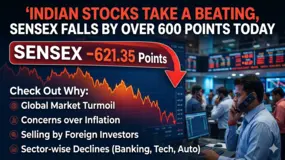 Indian Stocks Take a Beating, Sensex Falls by Over 600 Points Today: Check Out Why
