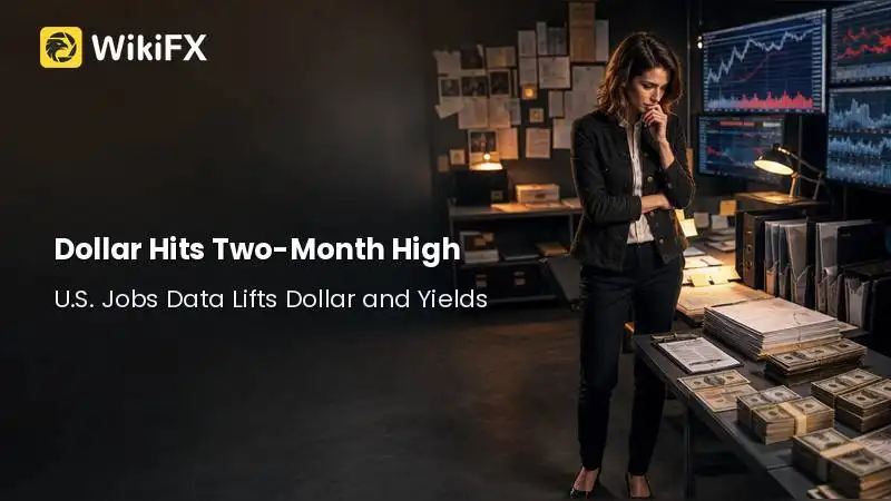 Dollar Hits Two-Month High Amid Surging Yields