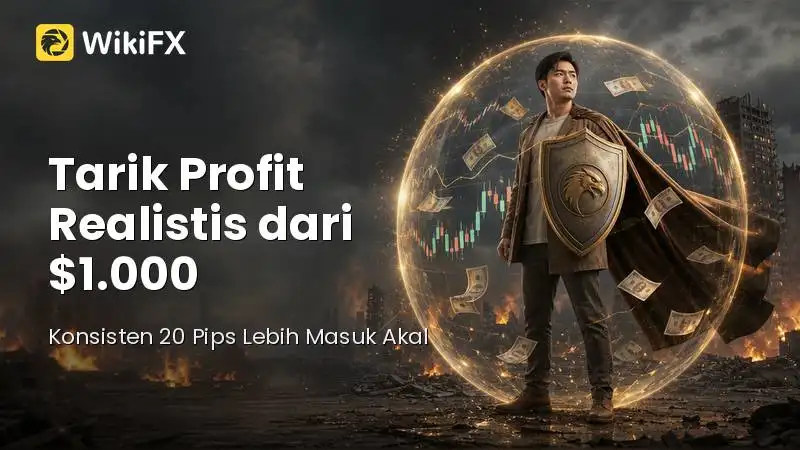 Hitung-Hitungan Realistis Tarik Profit dari $1.000: Kenapa Konsisten 20 Pips Lebih Masuk Akal?