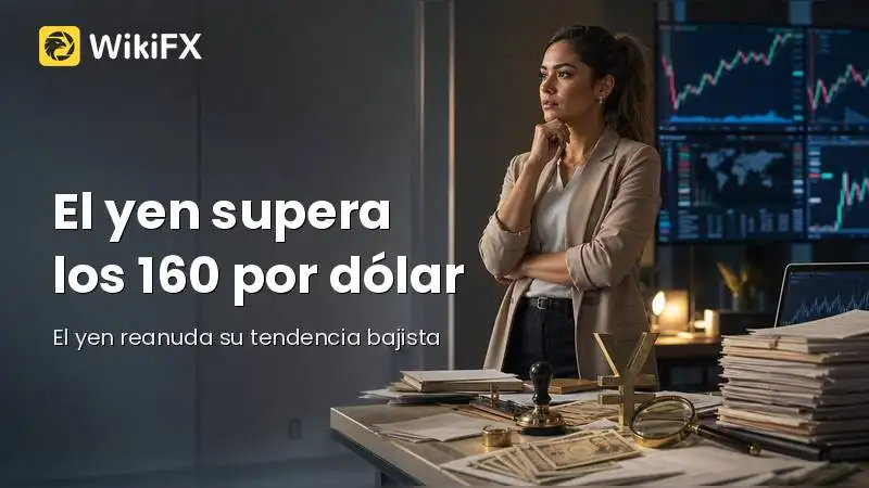 El yen supera los 160 por dólar a pesar del inminente ajuste monetario en Tokio