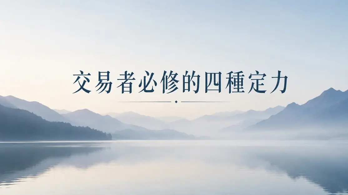 交易者必修的四種定力