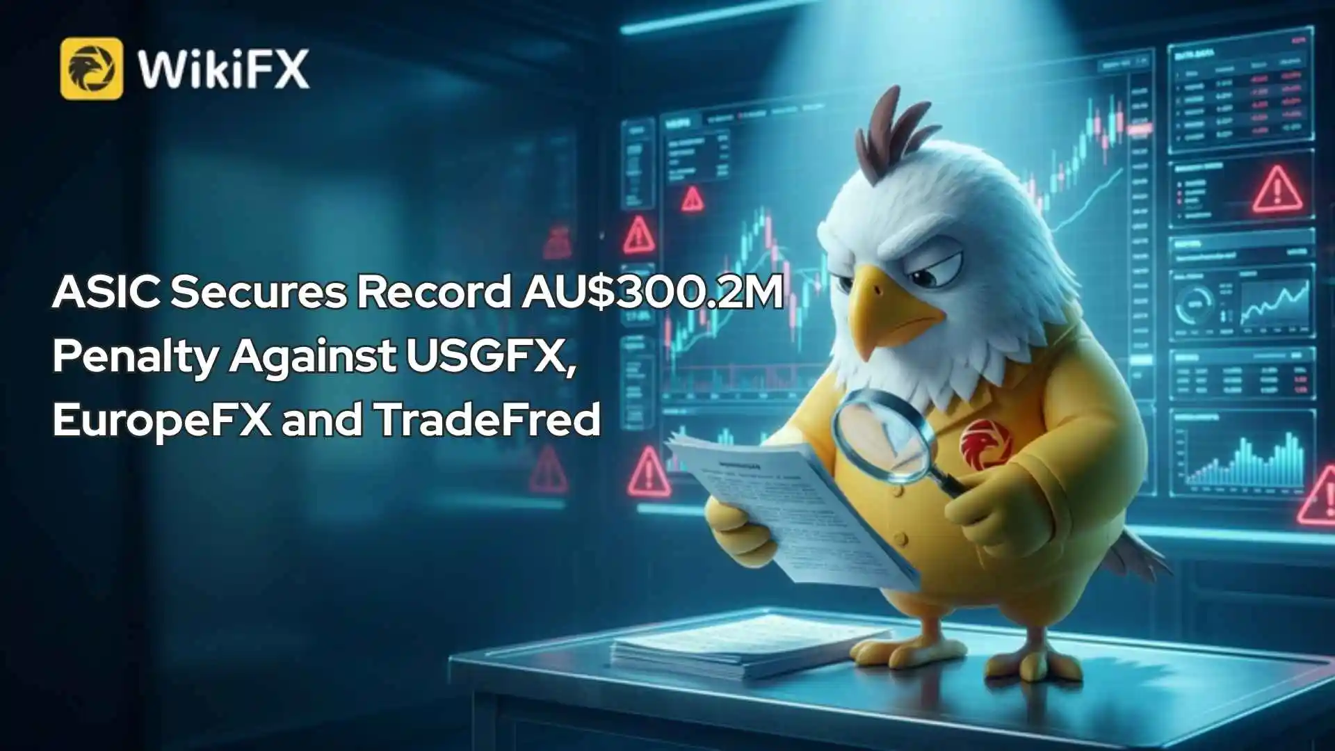 ASIC Secures Record AU$300.2M Penalty Against USGFX, EuropeFX and TradeFred