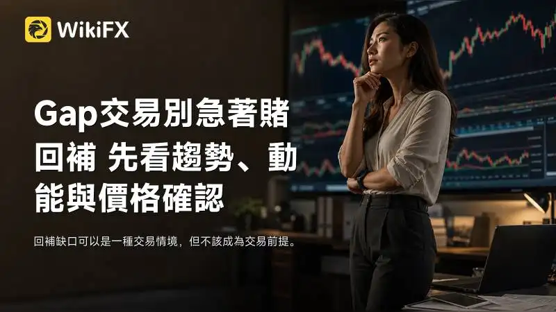 Gap交易別急著賭回補 先看趨勢、動能與價格確認