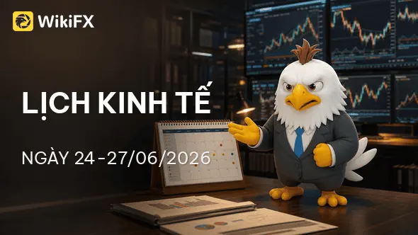 Lịch kinh tế ngày 24-27/06/2026: PCE, GDP, Claims, Fed áp lực