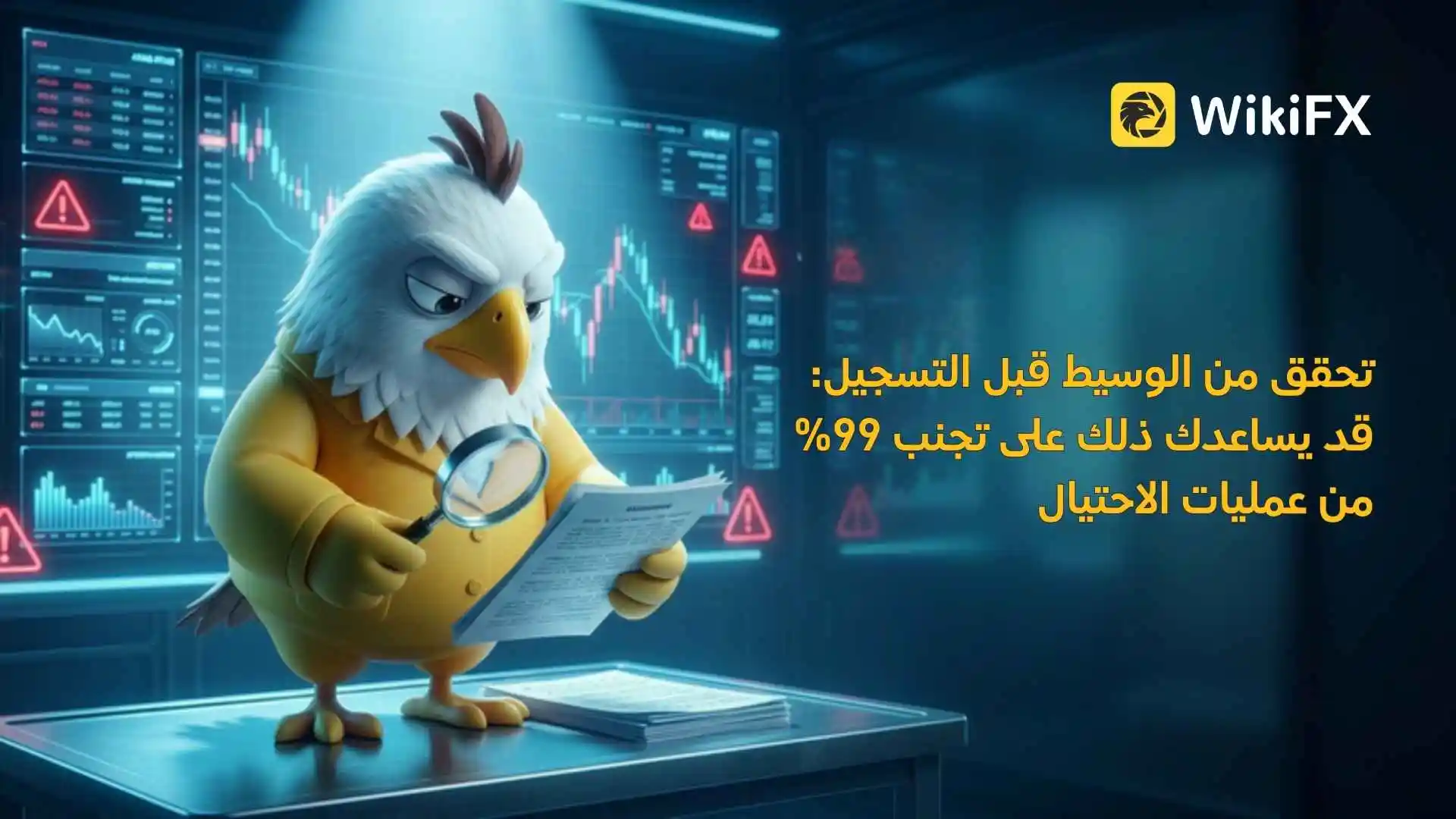 تحقق من الوسيط قبل التسجيل: قد يساعدك ذلك على تجنب 99% من عمليات الاحتيال