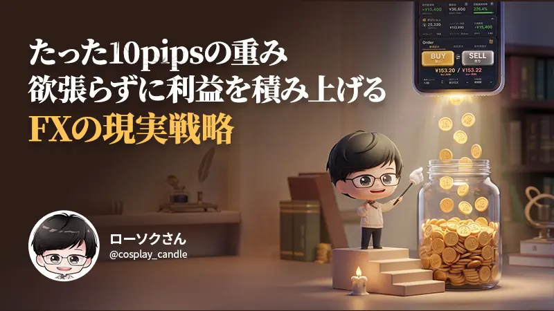 【FXの真実】たった10pipsの重み。毎日安定して利益を積み上げるための現実的な戦略