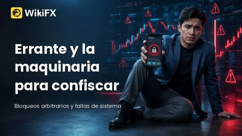 Errante y la maquinaria para confiscar cuentas: bloqueos arbitrarios y fallas de sistema