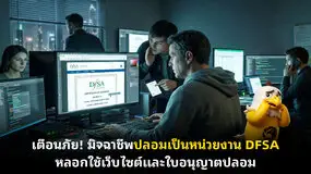 เตือนภัย! มิจฉาชีพปลอมเป็นหน่วยงาน DFSA หลอกใช้เว็บไซต์และใบอนุญาตปลอม