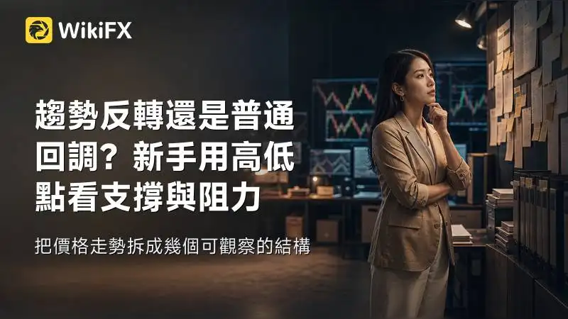 趨勢反轉還是普通回調？新手用高低點看支撐與阻力