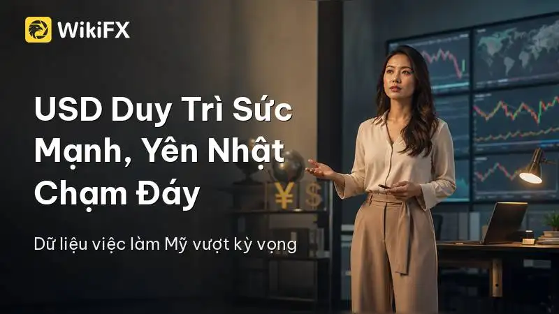 Đồng USD duy trì sức mạnh khi dữ liệu việc làm vượt kỳ vọng và yên Nhật chạm đáy