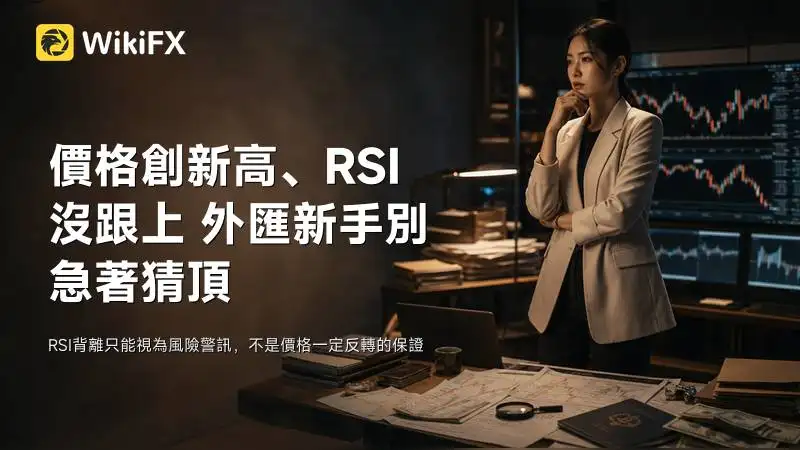 價格創新高、RSI沒跟上 外匯新手別急著猜頂