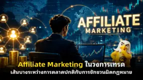 Affiliate Marketing ในวงการเทรด เส้นบางระหว่างการตลาดปกติกับการชักชวนผิดกฎหมาย