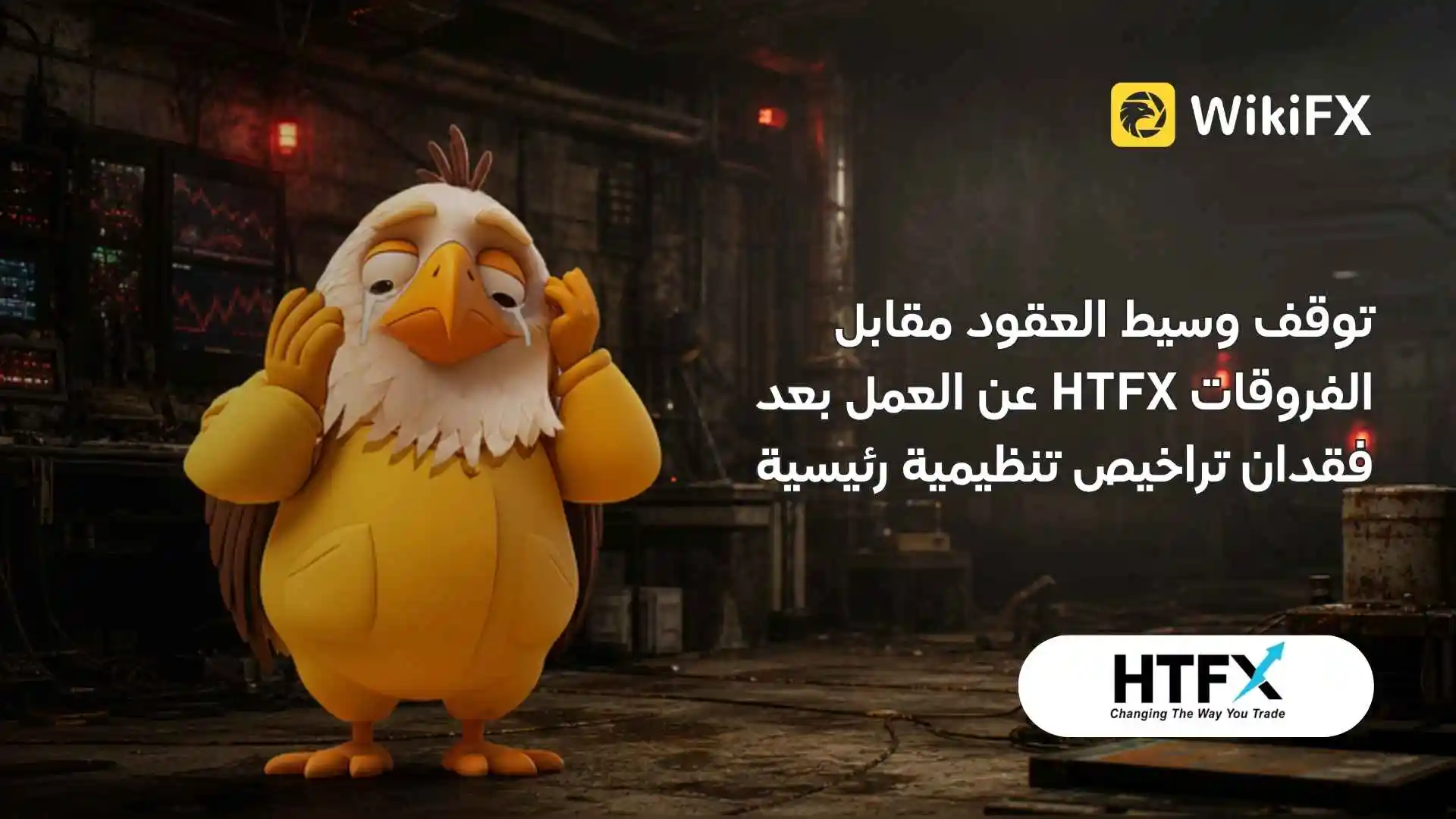 توقف وسيط العقود مقابل الفروقات HTFX عن العمل بعد فقدان تراخيص تنظيمية رئيسية
