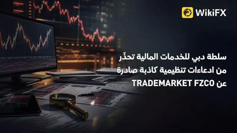 سلطة دبي للخدمات المالية تحذّر من ادعاءات تنظيمية كاذبة صادرة عن TRADEMARKET FZCO