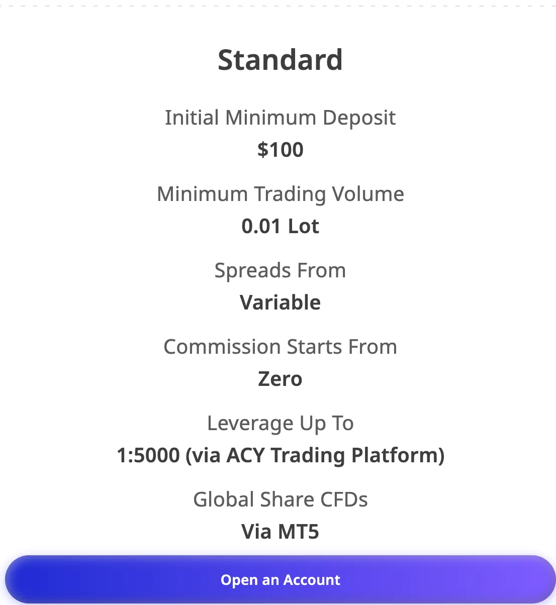 Account Type