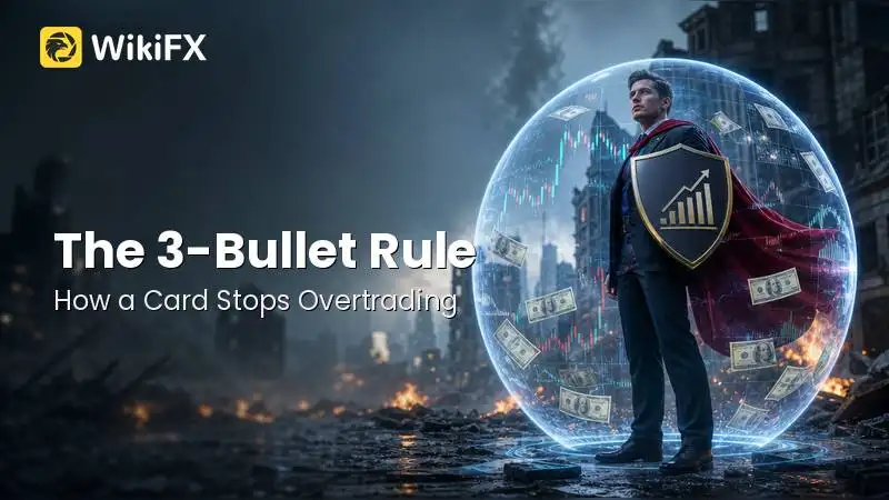 The 3-Bullet Rule: How a Paper Card Stops Overtrading