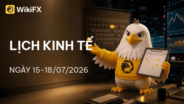 Lịch kinh tế ngày 15-18/07/2026: Lạm phát, bán lẻ và lời khai Fed sẽ khuấy động thị trường