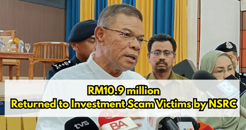 RM10.9 Million Returned to Investment Scam Victims by NSRC 