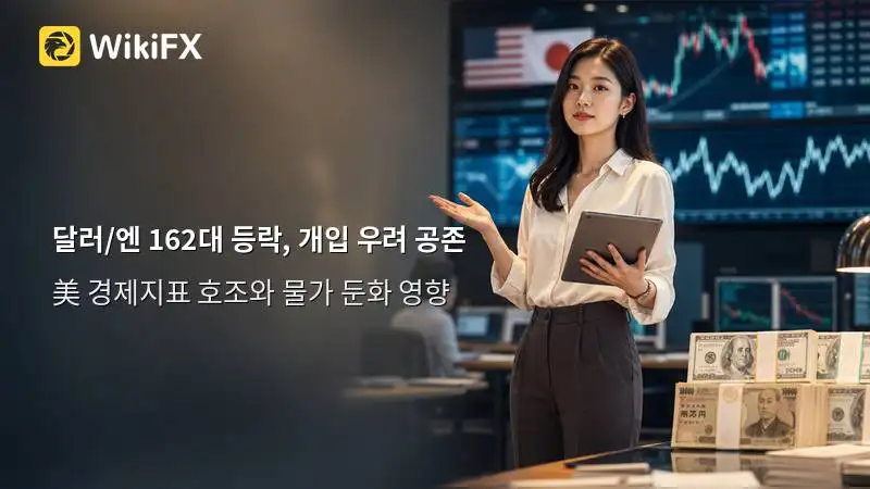 달러/엔, 162엔대 초기 등락…美 지표 호조와 개입 우려 공존