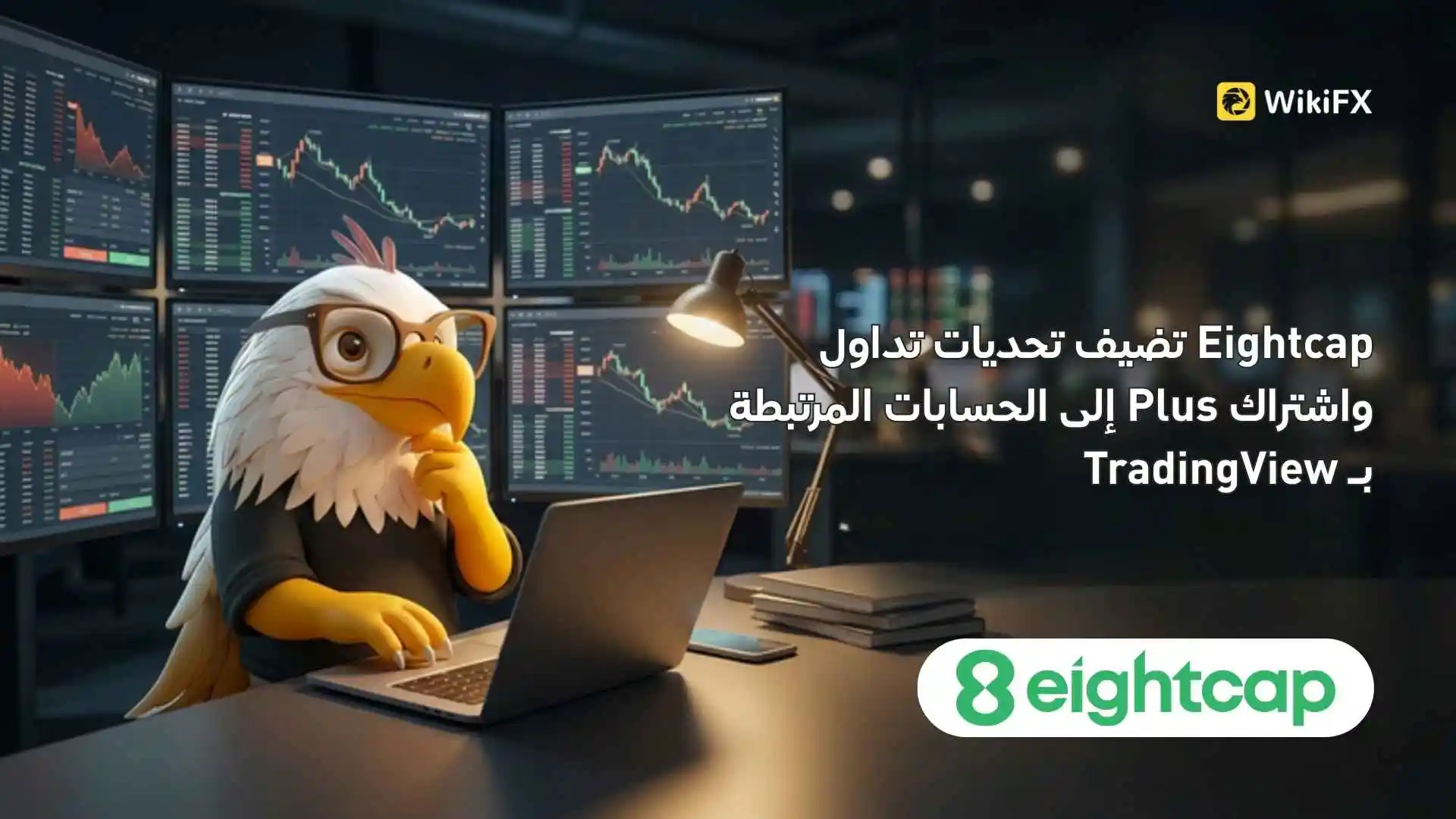 Eightcap تضيف تحديات تداول واشتراك Plus إلى الحسابات المرتبطة بـ TradingView