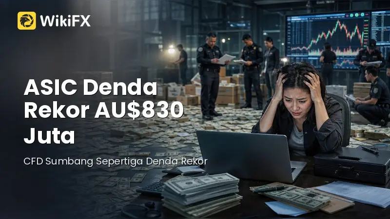 Denda Rekor ASIC Tembus AU$830 Juta, CFD Sumbang Sepertiga
