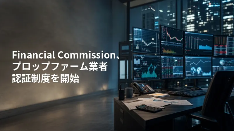 Financial Commission、プロップファーム業者の認証制度を開始