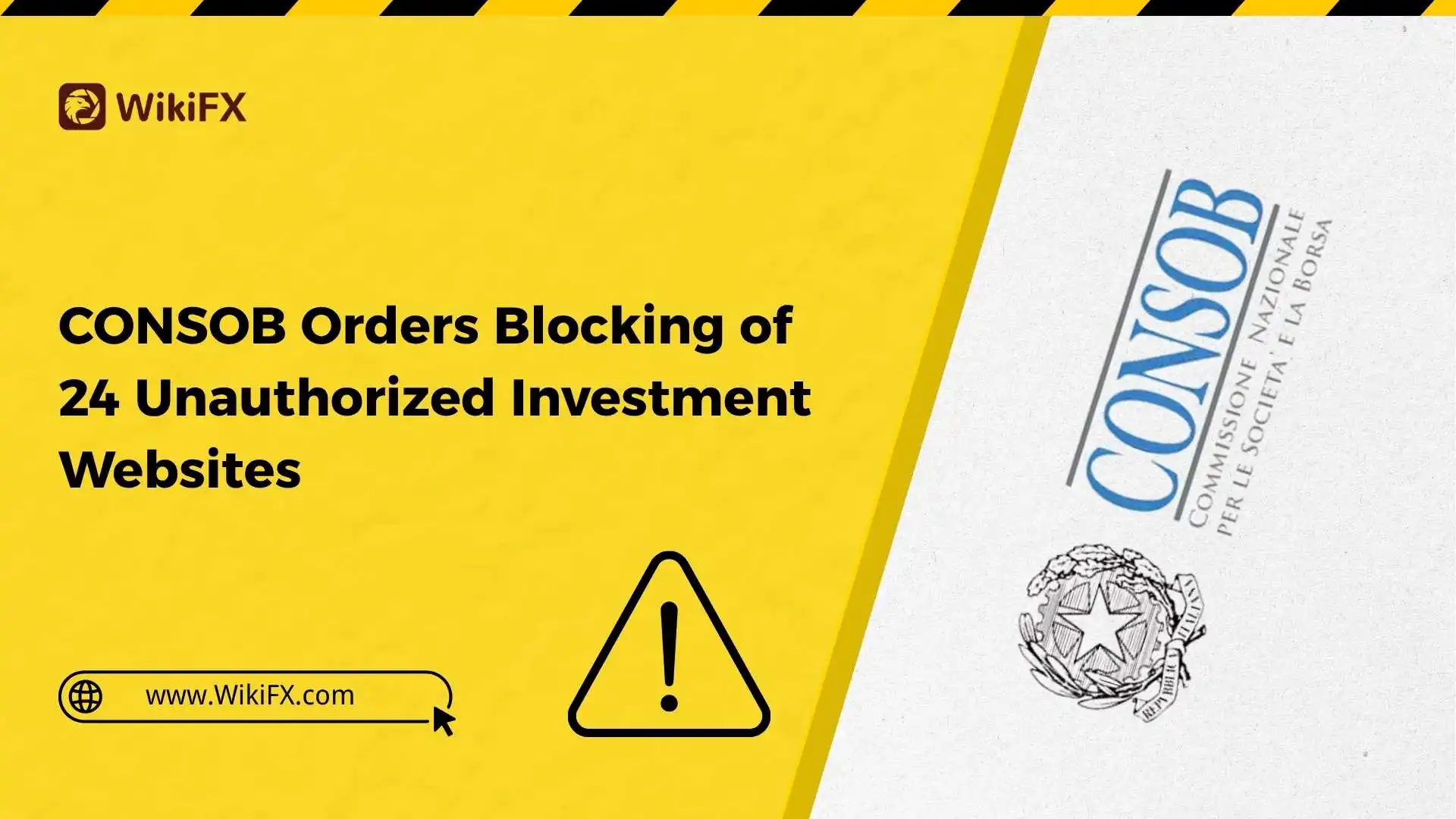 CONSOB Orders Blocking of 24 Unauthorized Investment Websites