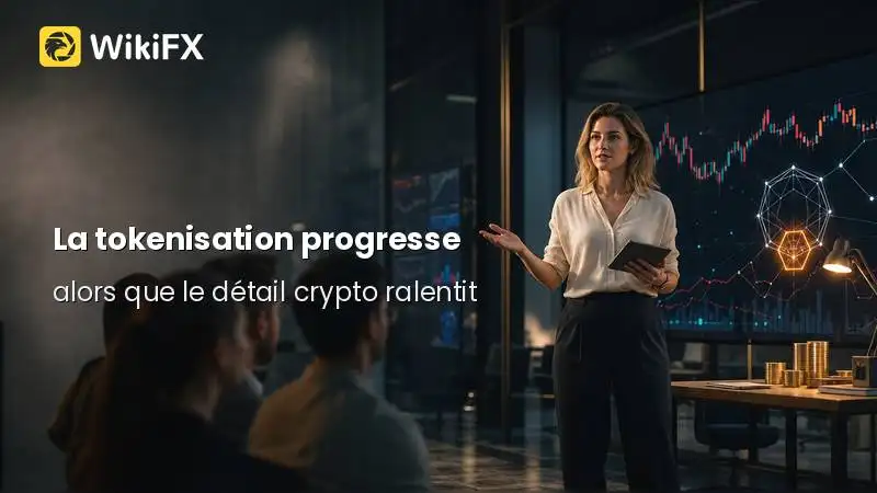 La tokenisation progresse alors que le détail crypto ralentit