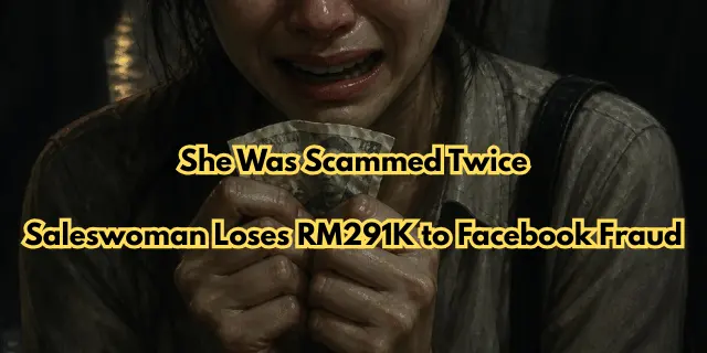 She Was Scammed Twice: Saleswoman Loses RM291K to Facebook Fraud
