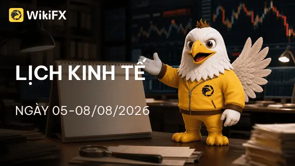 Lịch kinh tế ngày 05-08/08/2026: Tín hiệu từ báo cáo việc làm và định hướng Fed