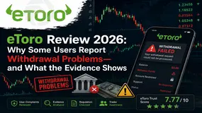 eToro Review 2026: Why Some Users Report Withdrawal Problems - and What the Evidence Shows