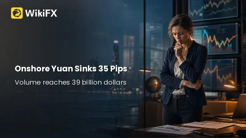 Onshore Yuan Slips 35 Pips to 6.7560 Against the Dollar