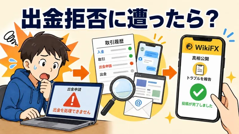 出金拒否に遭ったら?WikiFX「真相公開」の利用方法を解説
